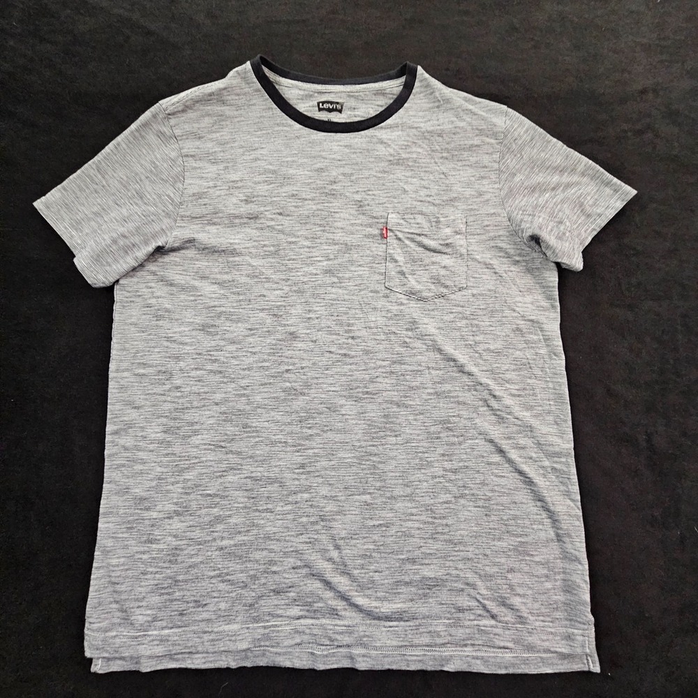 Levi's Gray Heathered Short Sleeve Cotton Blend Pocket T-Shirt Men's XL